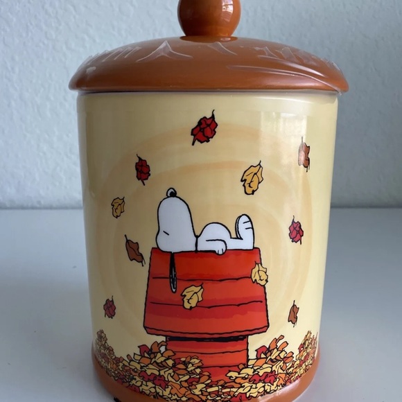 Peanuts Kitchen Snoopy Cookie Jar Peanuts Collection Fall Autumn